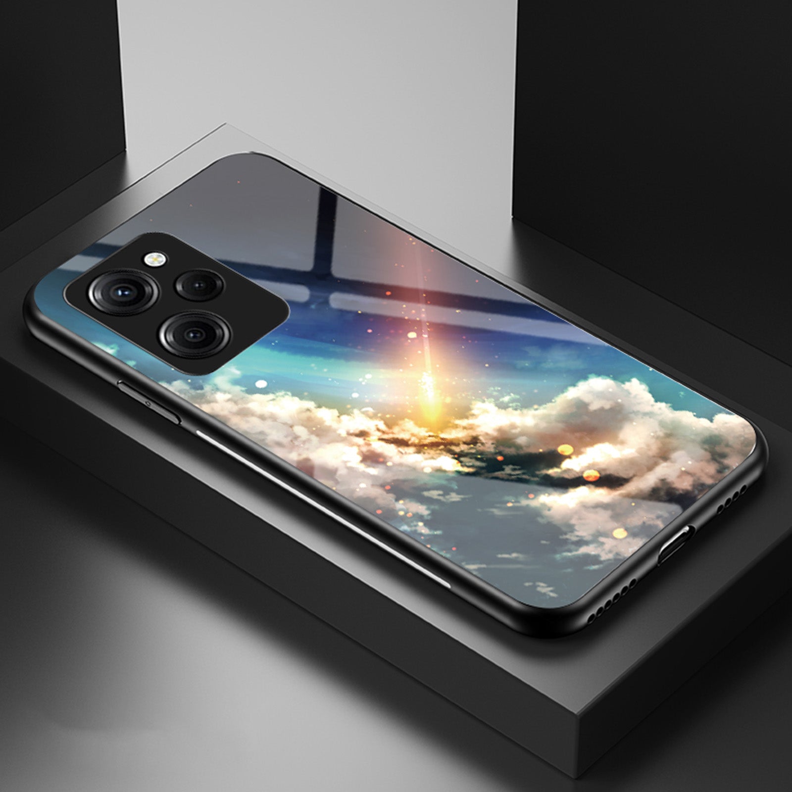For Xiaomi Poco X5 Pro 5G Redmi Note 12 Pro Speed 5G Cell Phone Case Tempered Glass PC TPU Starry Sky Pattern Phone Cover For Xiaomi Poco X5 Pro 5G Redmi Note 12 Pro Speed 5G Cell Phone Case Tempered Glass PC TPU Starry Sky Pattern Phone Cover